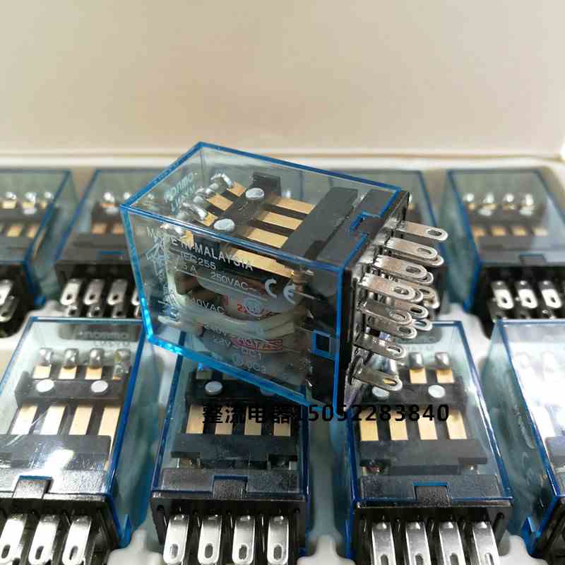 MY4NJ中间继电器5A MY4-6V12V24V36V48V110V220V380V交直流电14脚