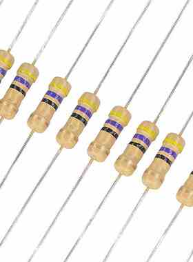 27R 27欧 1/4W碳膜电阻 5% 四色环0.25W 编带装100只