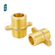 黄铜加厚4分6分带座可固定外丝直接活接内牙水管接头对丝配件卡套