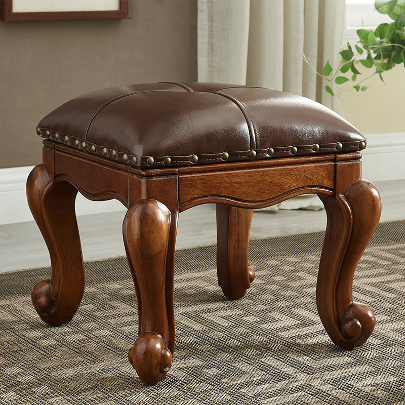 L7美式方凳矮凳家用实木换鞋凳客厅复古茶几凳沙发皮板凳欧式小凳,橡塑材料及制品,其他塑料制品,淘宝优惠券,粉丝福利购,淘宝优惠卷