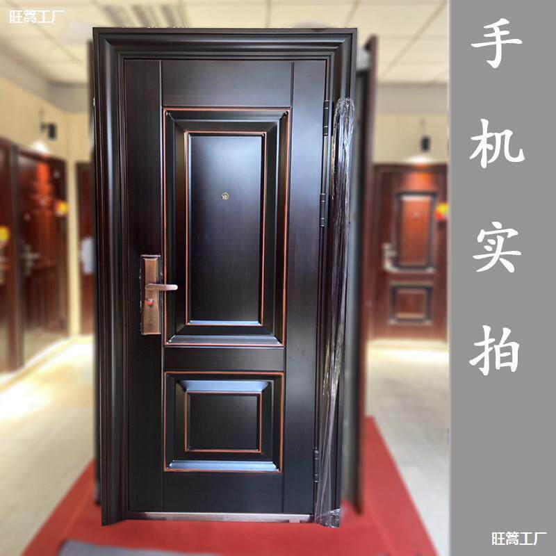气窗车库入户家用防盗门进户铜大门腰头钢质防晒户外工程送装一体