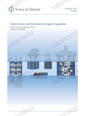 CAD.. CA10- CA25 WAA103 中字蓝系列 转换开关