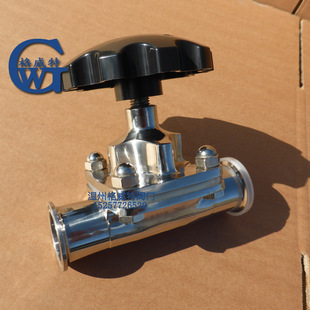 普通隔膜阀 316L食品级抛光隔膜阀 手动隔膜阀 一端焊接一端快装