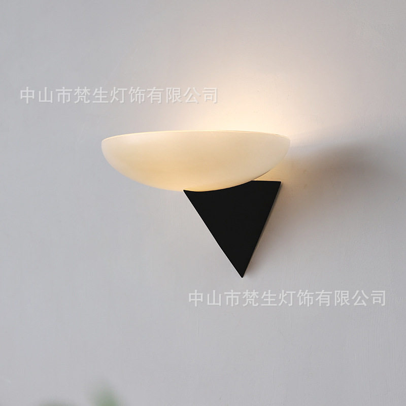 梵生中古法式玻璃壁灯