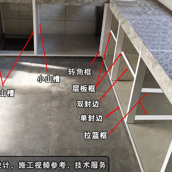 铝合金大山槽管隔层封边配件套装