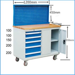 麦冈MG Z015M带挂板5抽加厚多功能工具汽保汽修组合工具车