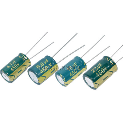 450V 4.7UF/6.8/10/22/33/47/68/82/100/120/150UF 高频电解电容