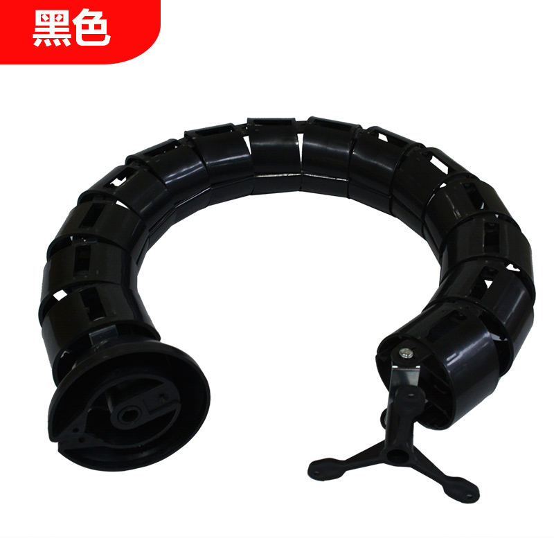 加厚ABS塑料办公桌底穿线管走线槽藏电线蛇形管会议桌圆形走线管