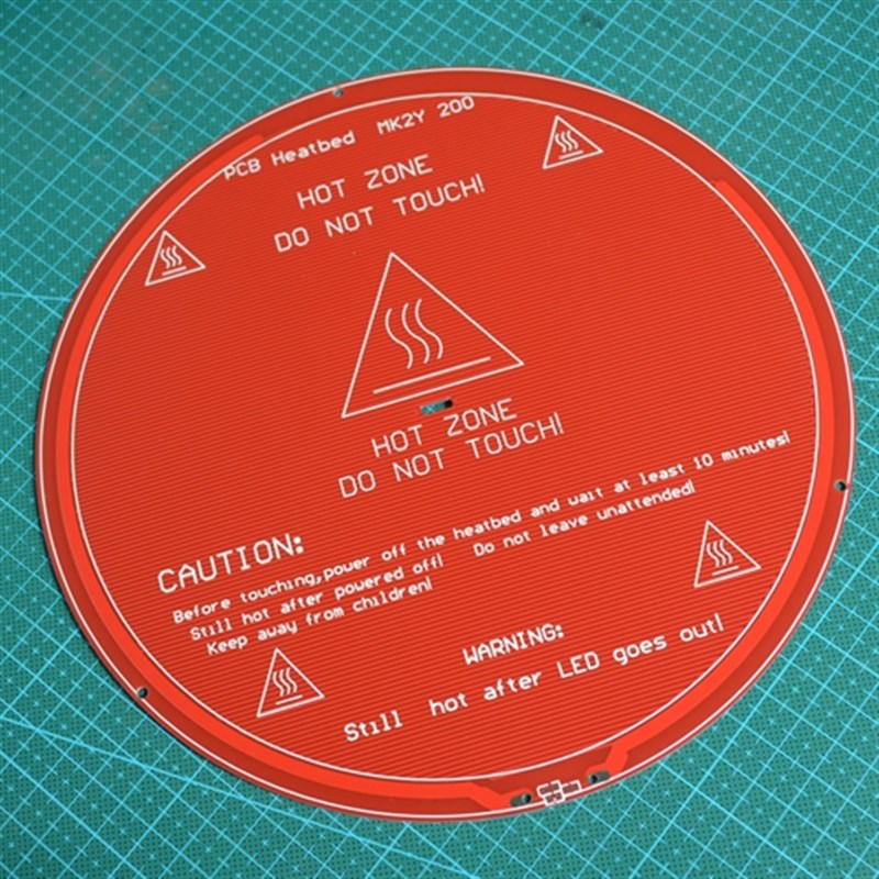 3D打印机配件 PCB加热板 MK2Y 200圆形 加热热床 隔热板 三角洲