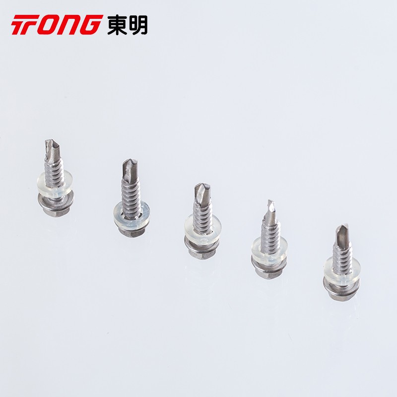 316不锈钢国标DIN7504K外六角法兰面自攻自钻螺钉钻尾燕尾丝包邮