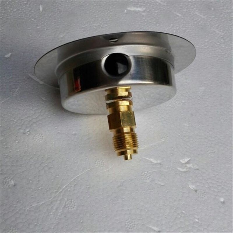 轴向带边防震压力表 直径75~80mm 压力0~25mpa 螺纹G3/8 yn-75zt