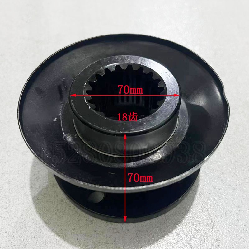 新源远山65/B75轮式挖掘机 前后桥牙包差速器6孔突元凸缘 油封盖