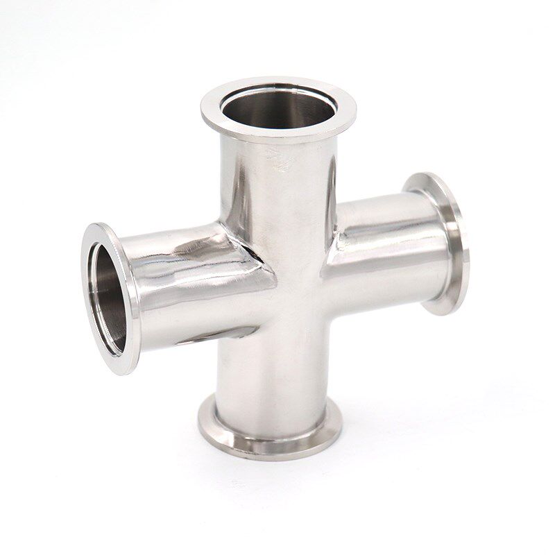 真空弯头三通 四通KF16KF25 KF40 KF50快装弯头304不锈钢真空接头