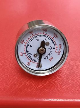 轴向压力表 25mm 10kg/cm2 150psi 1mpa=145psi =10kg 螺纹ZG1/8