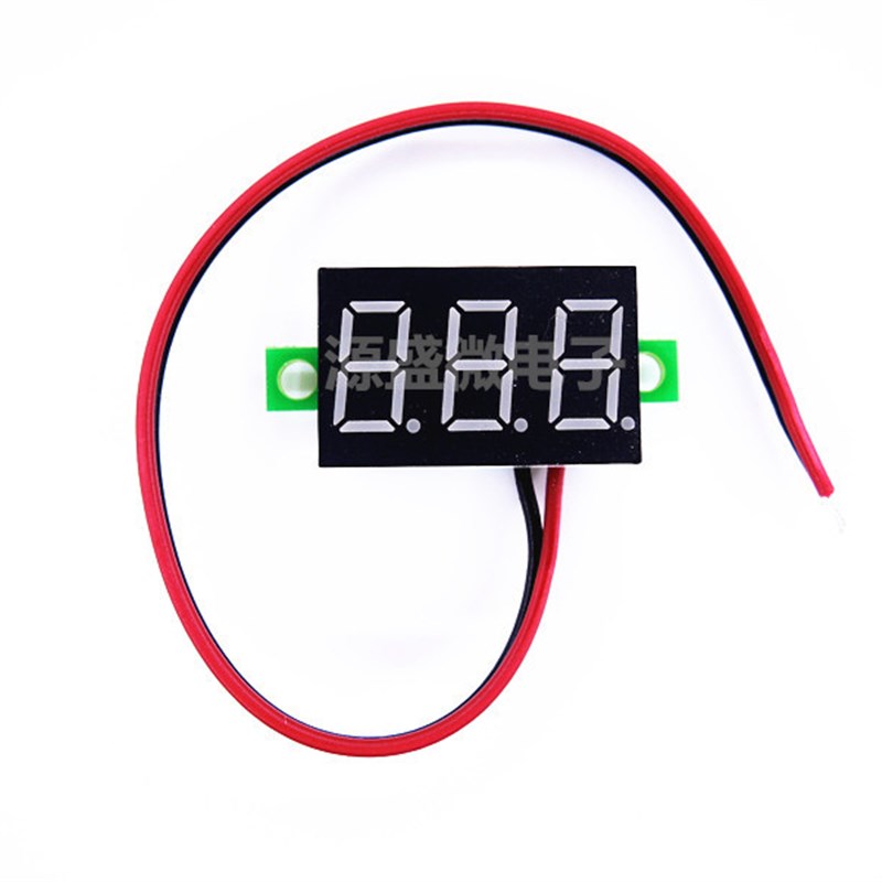 微型 0.36寸数码管2.7V-32V两线可变精度数显示/数字电压表头
