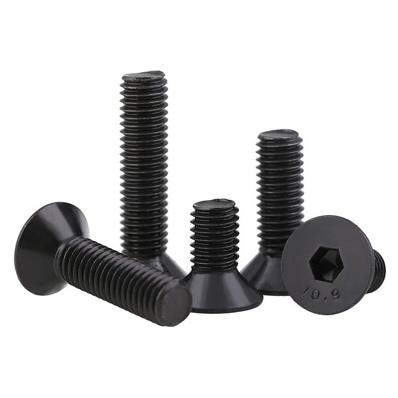 W5/16-18 W3/8-16牙10.9级英制沉头平头内六角螺丝钉BSW