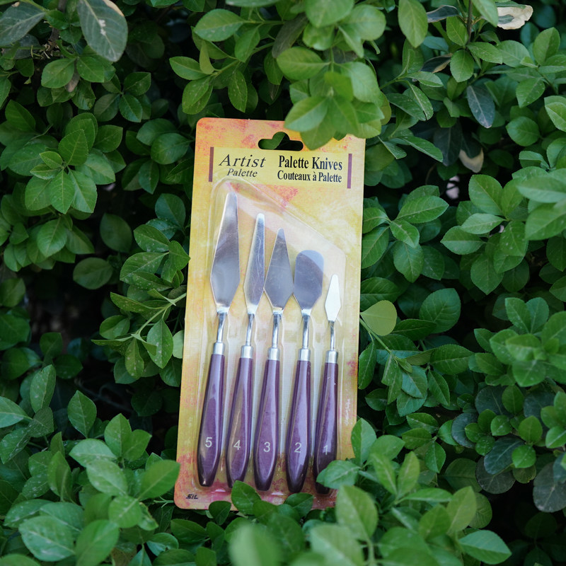 油画刮刀颜料铲刀调刀5件套木柄不锈钢模具制作铲刀美术调色刀,个性定制/设计服务/DIY,明信片定制,淘宝优惠券,粉丝福利购,淘宝优惠卷
