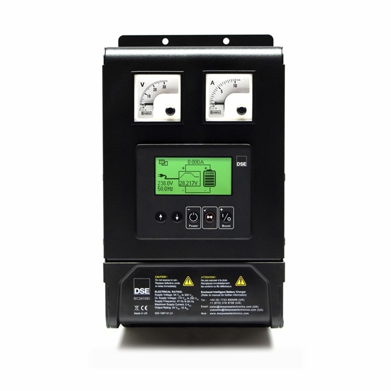 BC2410Ei深海柴油发电机组12/24封闭式智能电池充电箱显示器浮充