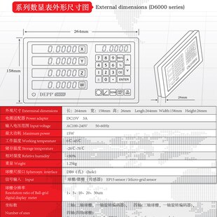 球栅数显表镗床球栅尺显示器2轴3轴显示屏电压220V高清晰大屏幕