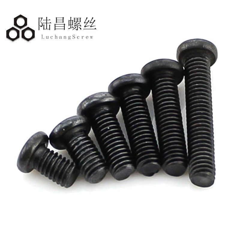 PM黑色半圆头十字机螺钉螺丝 精密盘头机牙螺钉M2*2-16mm