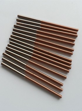 粗牙公制钨铜螺纹电极电火花摇牙螺牙牙棒钨铜电极35*50mmM1.2-30