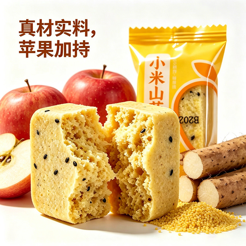 小米山药苹果糕独立包装