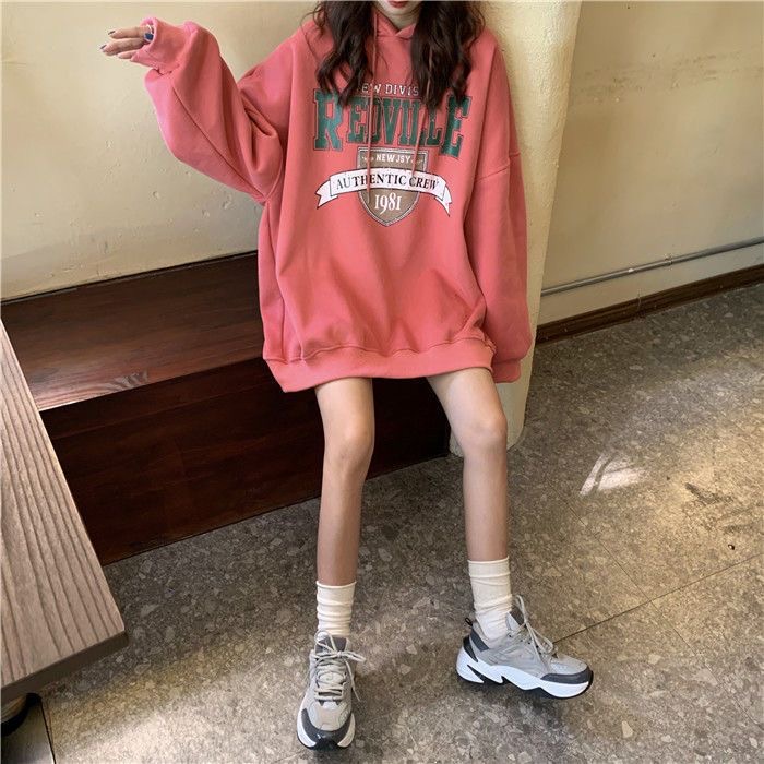 卫衣女加绒加厚学生韩版宽松2025年秋冬新款慵懒风ins上衣外套潮