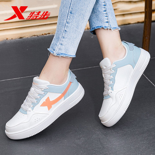 特步官网新款平板板鞋轻便旗舰店