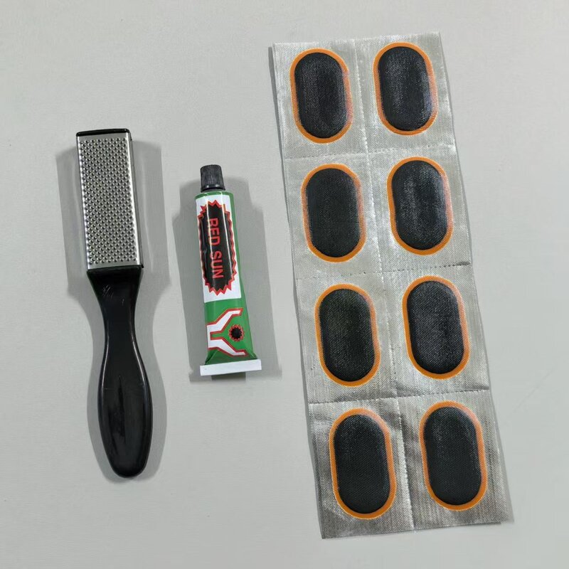 自行车内胎修补补丁补胎片补胎工具套装电动摩托车补内胎胶片胶水