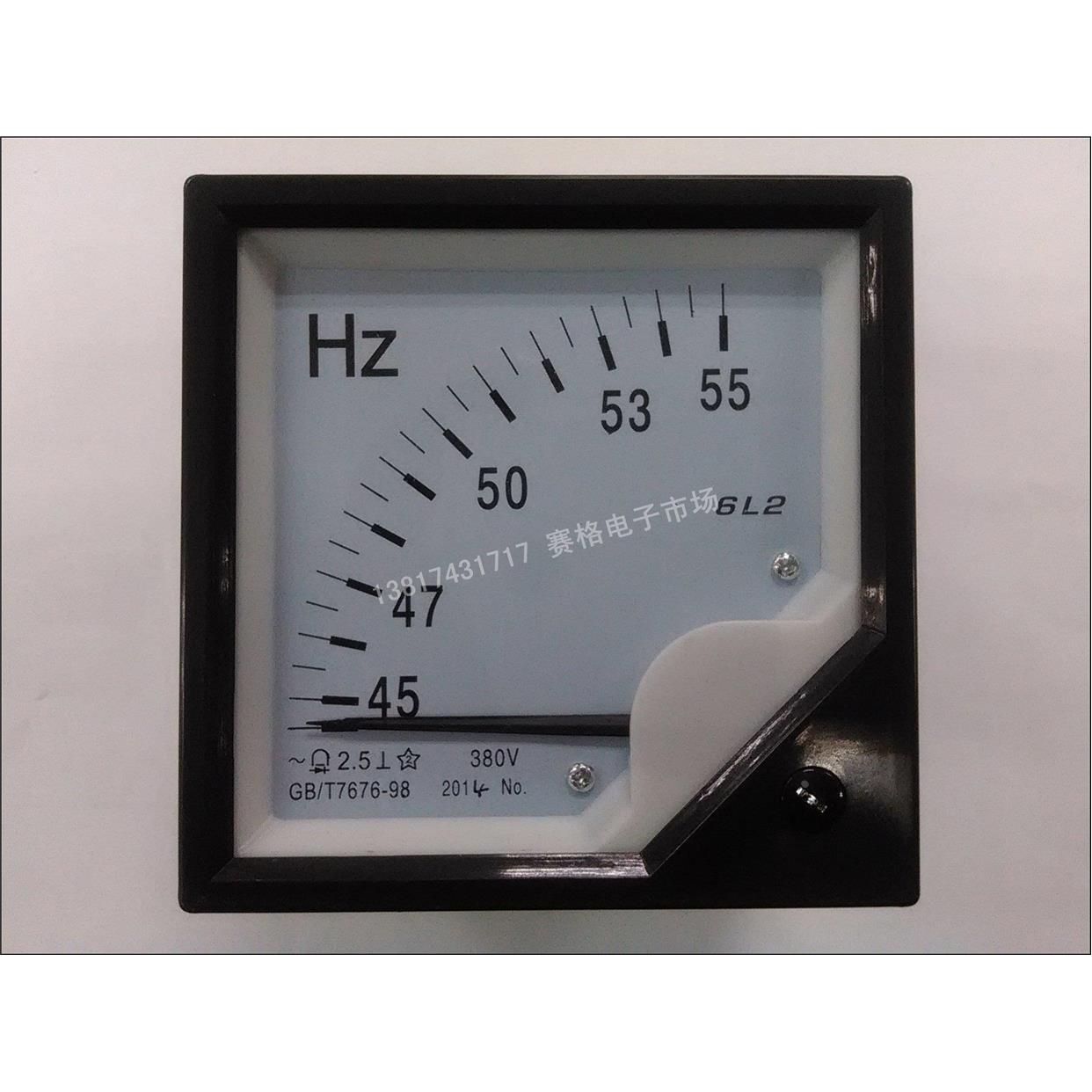 6L2-50HZ   220V 交流电压频率表 指针式交流电流电压表 380V