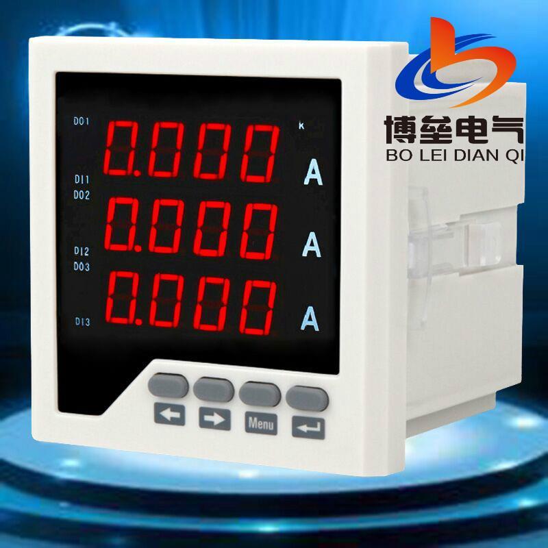 博垒 BL-9A3JH-AA 智能三相交流电流继电器报警表 数字三相电流表