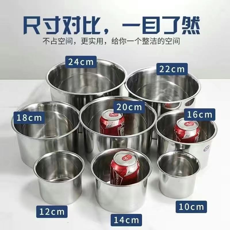 商用圆形带盖猪油盆加厚