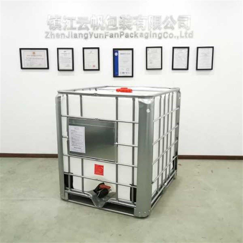 1000L吊装吨桶 白r色污水桶直供 1吨塑料包装容器化工涂料方桶