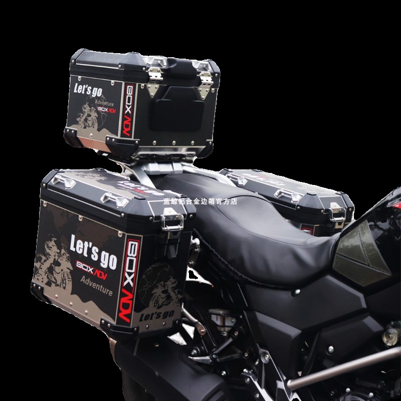 BoxADdV适用于铃木DL250改装铝合金三箱尾箱边箱不锈钢护杠快拆