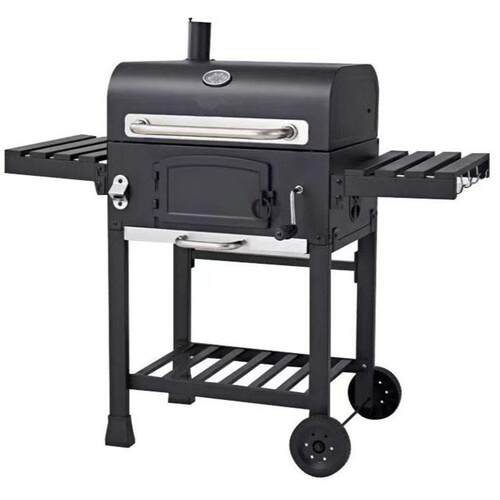 美式BBQ户外烧烤炉家用别墅庭院木炭烧烤炉烤架10-20人大方炉