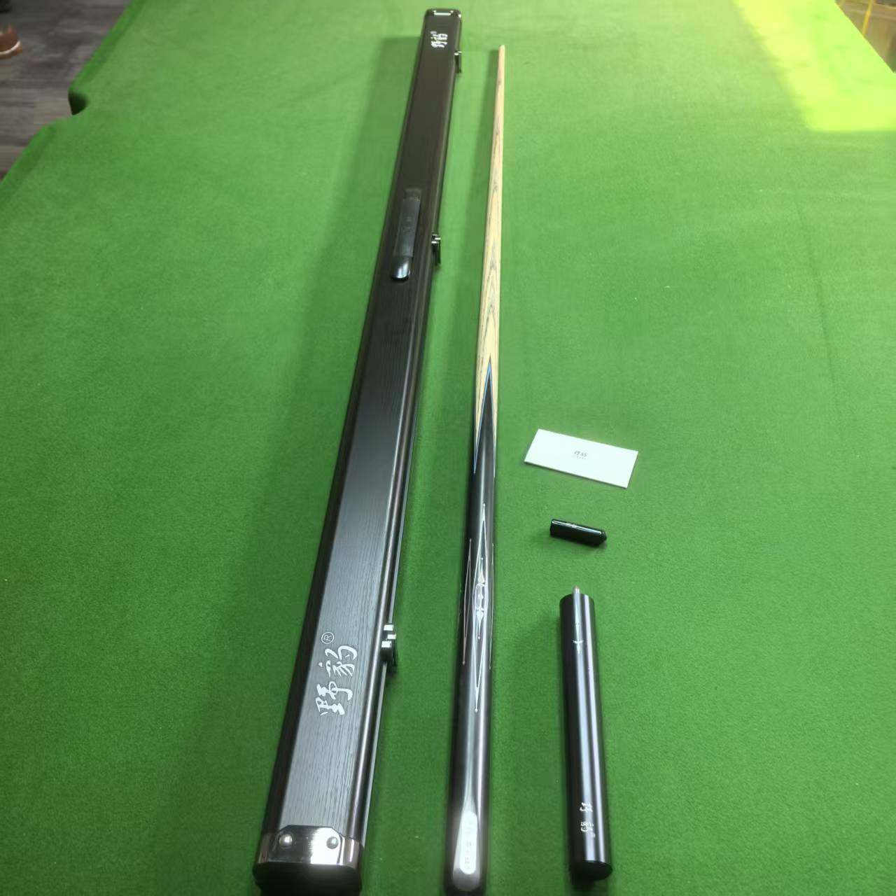 野豹石家班2台球杆英式斯诺克通体小头杆中式黑八单节一体桌球杆