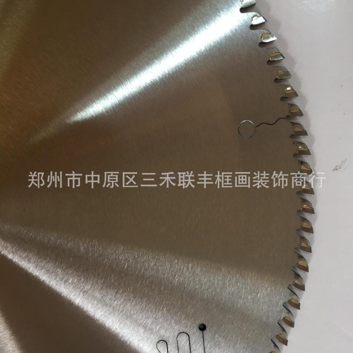 三禾12寸进口小次郎相框线框发泡切角机锯片PS框线加工切线条锯片