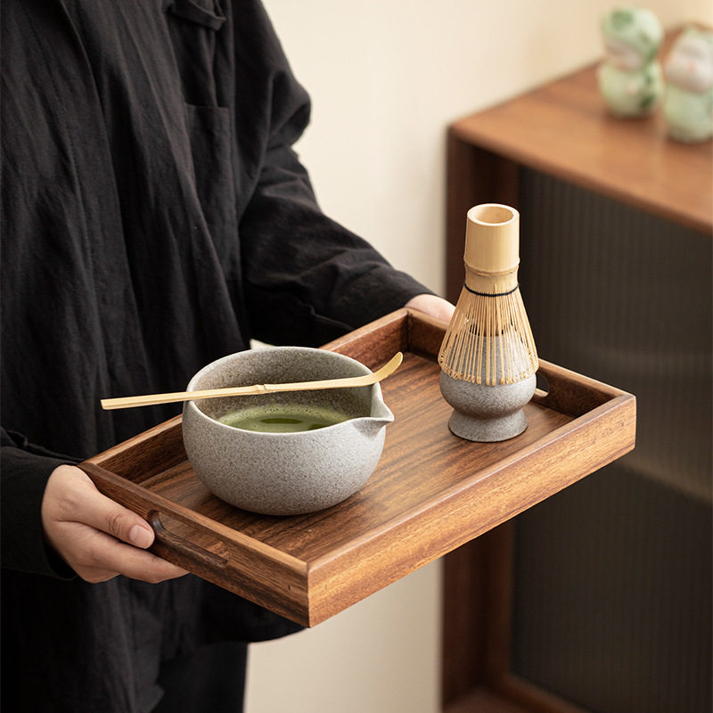 陶瓷抹茶八件套宋代点茶打茶整套工具茶筅茶碗百本立过滤点茶配件