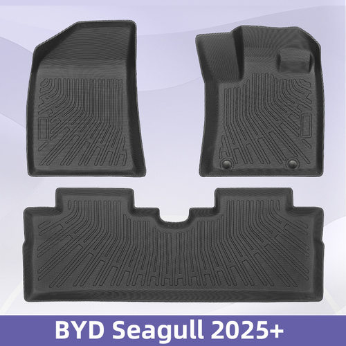 适用于BYD Seagull 2025+ 3D全天候材质TPE脚垫后备箱垫