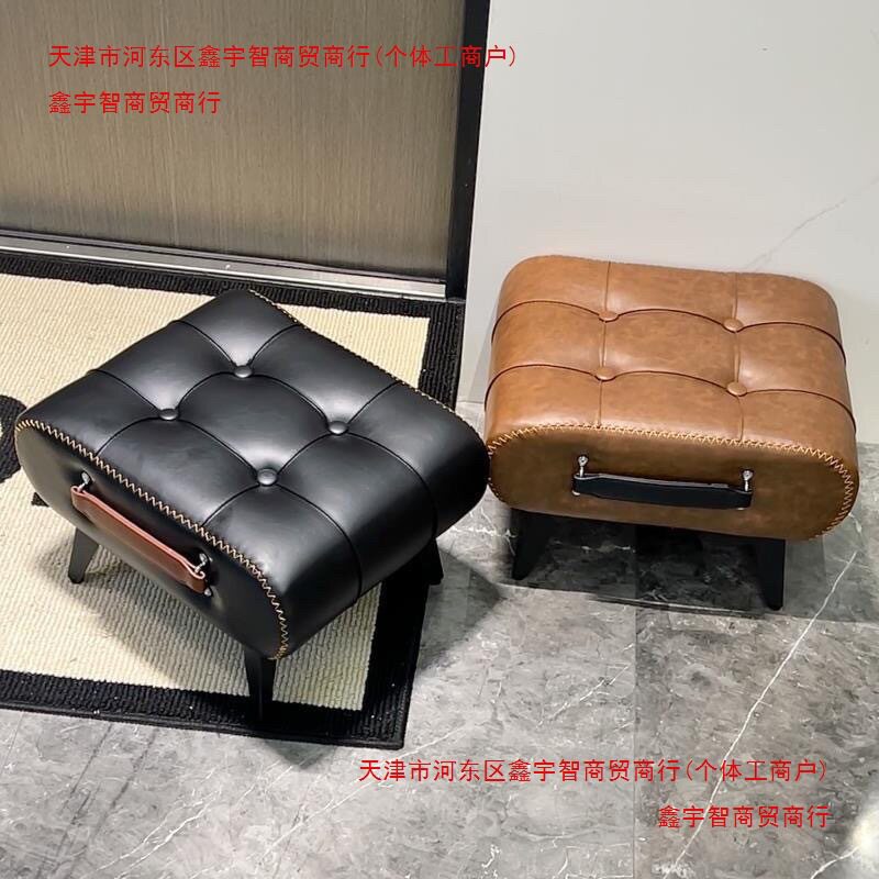 轻奢高级感小凳子客厅茶几沙发凳家用矮凳脚踏脚凳换鞋凳门口皮墩