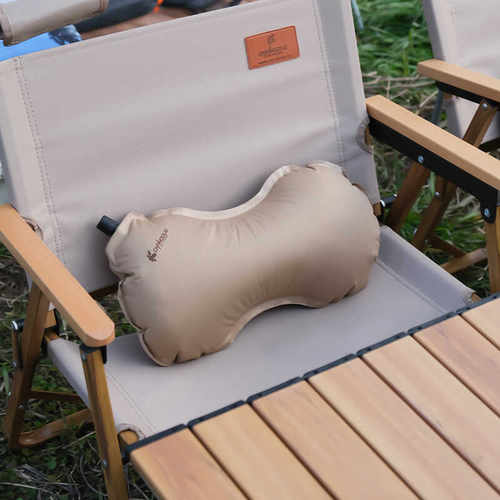 豆豆汽车充气枕便携海绵枕头午休睡枕旅行飞机充气枕