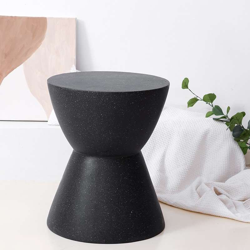 北欧设计师边几民宿小圆桌创意床头柜诧寂风奶油风咖啡馆星空边几