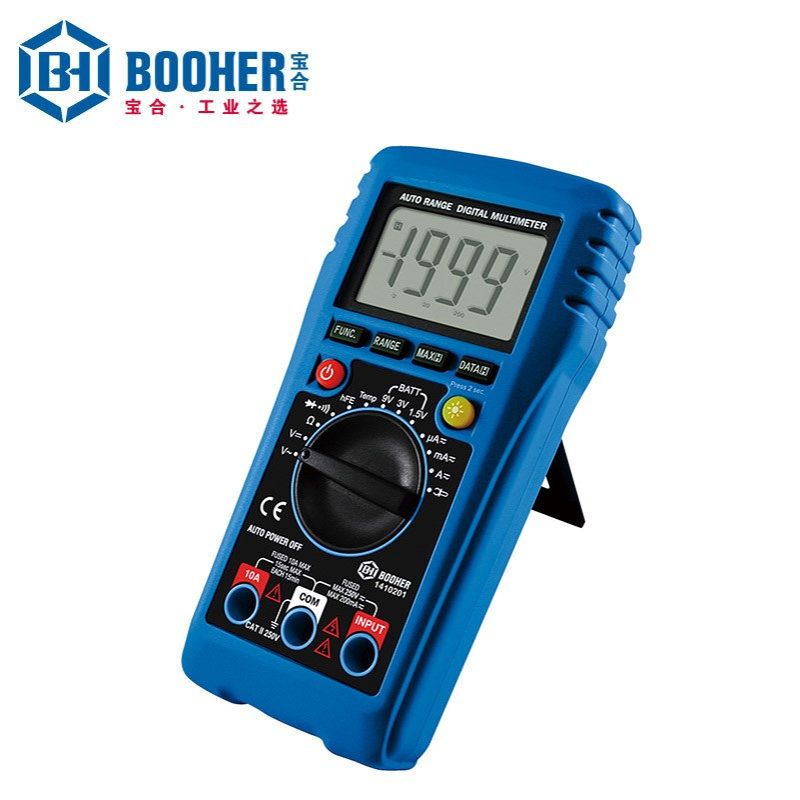Booher宝合测量工具 数显万用表BH1410201交直流两用 测试功能多