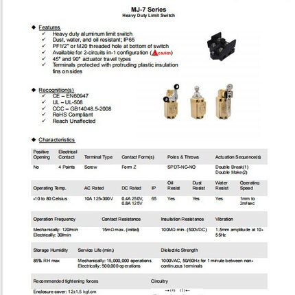 台湾茂仁Moujen行程开关限位M4-4112S-2 M4-4112RS-2 M4-4310S-2