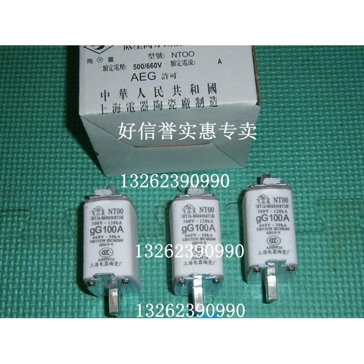 熔断器芯子 陶瓷保险管 NT00-100A