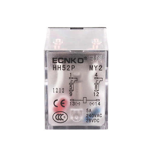 HH54P小型中间电磁继电器DC24V HH52P HH53P HH62P JQX13F交流220