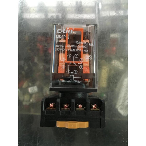 欣灵小型电磁继电器中间继电器HHC70/2-1 MK2P-I 8只圆脚 带底座