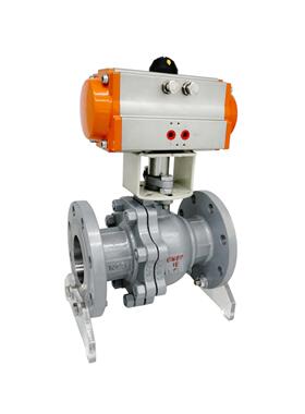 远恩Q641F-16C高温蒸汽气动球阀铸钢法兰阀门DN25 32 40 50 65 80