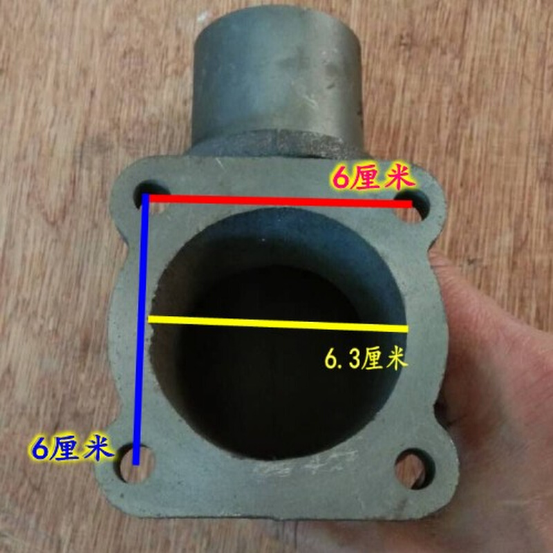 50KW千瓦山东潍坊R4105柴油发电机组 排气管 消声器出气弯头