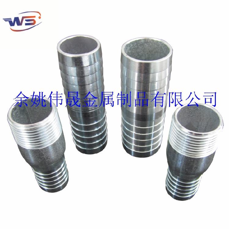 镀锌皮管胶管接头气咀 单头牙外丝宝塔软管接头 倒刺型竹节焊接头